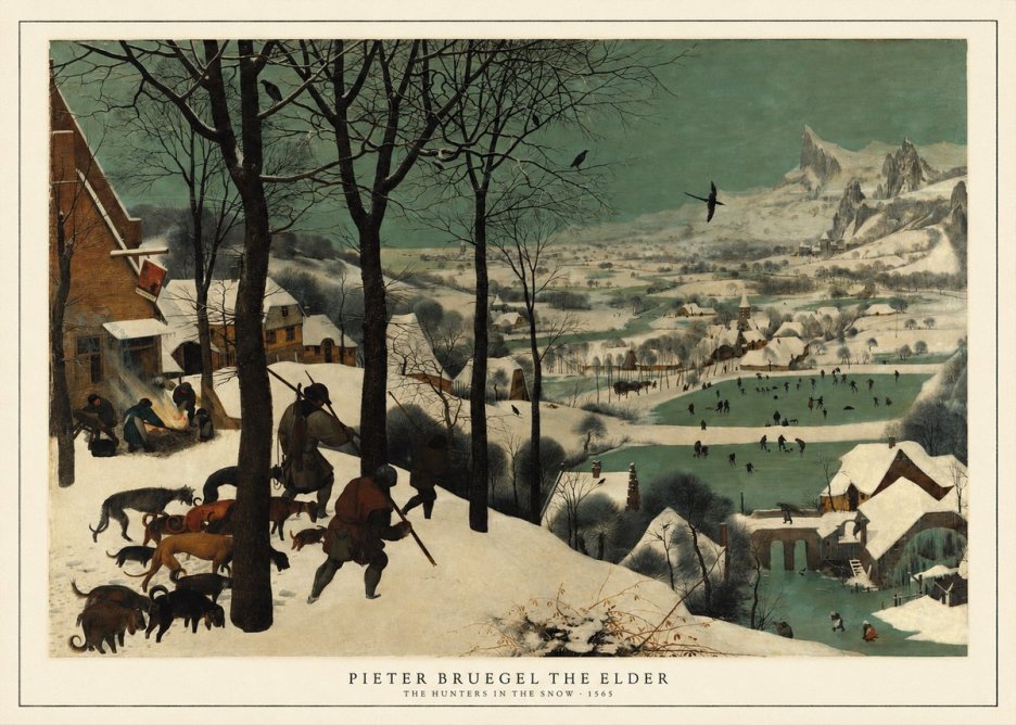 Pieter Bruegel The Hunters in the Snow I No5 - Plakat