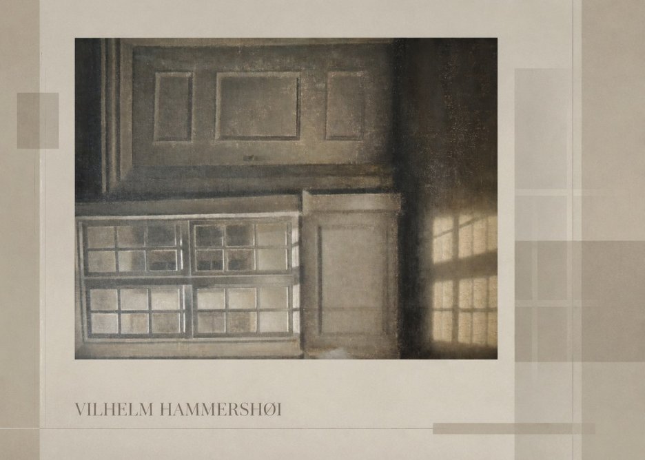 Vilhelm Hammershøi Interior with Window No4 - Plakat