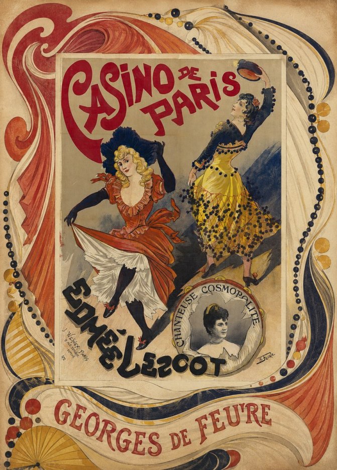 Georges de Feure Edmée Lescot No5 - Plakat