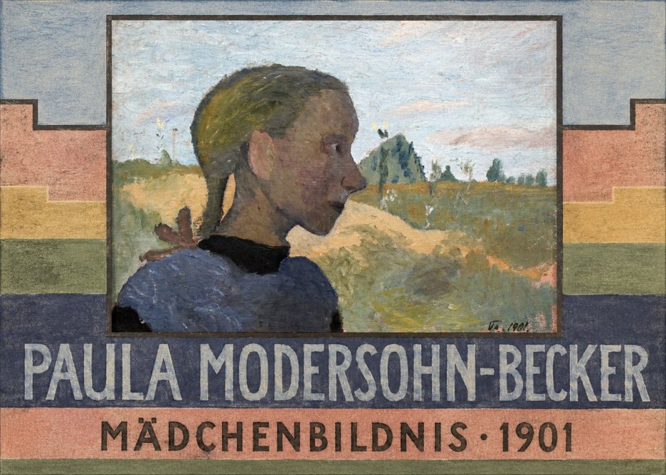 Paula Modersohn-Becker Mädchenbildnis · 1901 No6 - Plakat