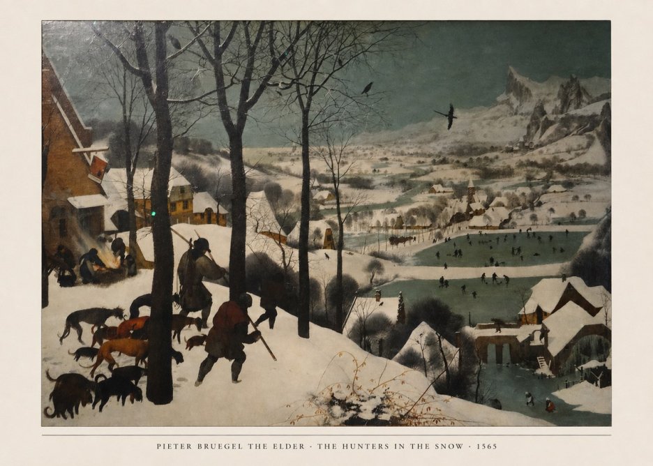 Pieter Bruegel The Hunters in the Snow II No6 - Plakat