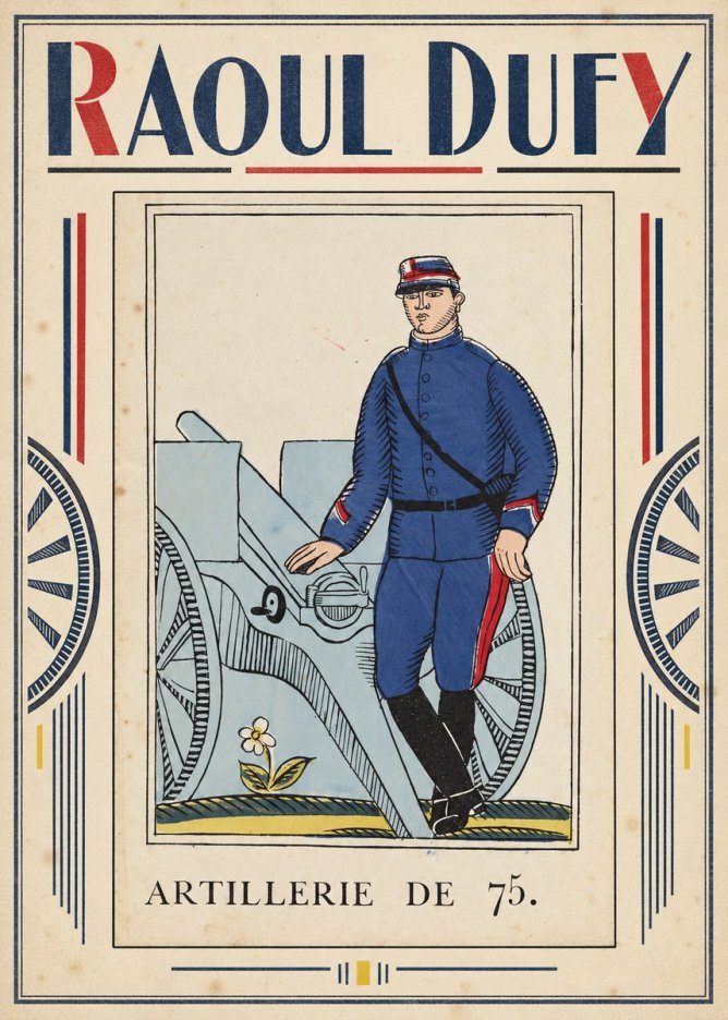 Raoul Dufy Artillerie De 75. No1 - Plakat