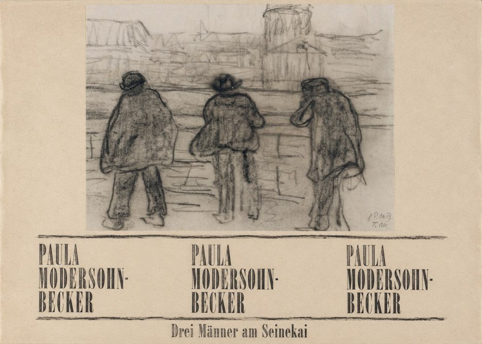 Paula Modersohn-Becker Drei Männer Am Seinekai No6 - Plakat