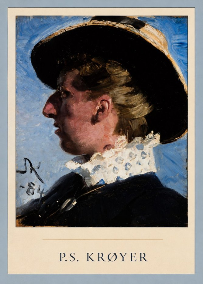 P.S. Krøyer Self-portrait II No4 - Plakat