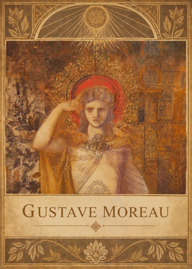Gustave Moreau The Messenger No6 - Plakat