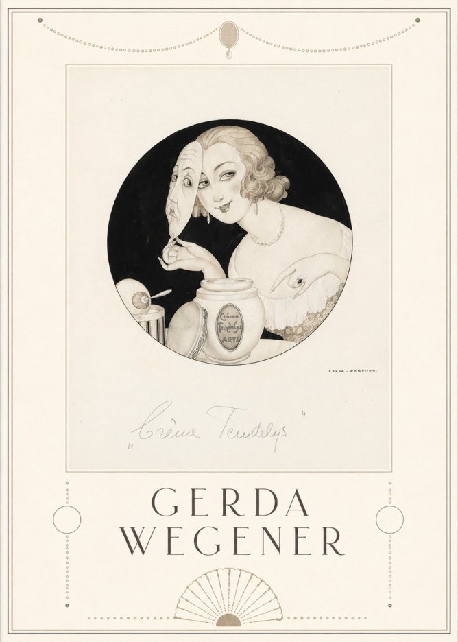 Gerda Wegener Crème Teindelys I No5 - Plakat