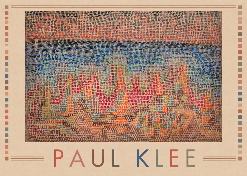Paul Klee Abstract Gridded Composition No1 - Plakat