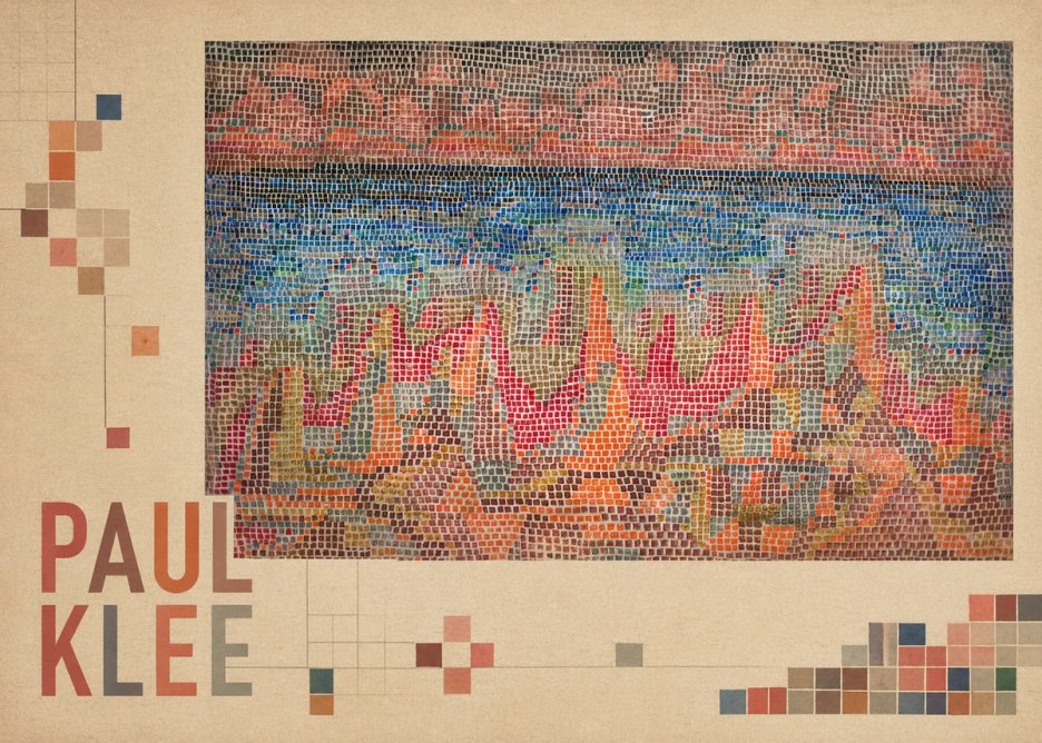 Paul Klee Abstract Gridded Composition No2 - Plakat