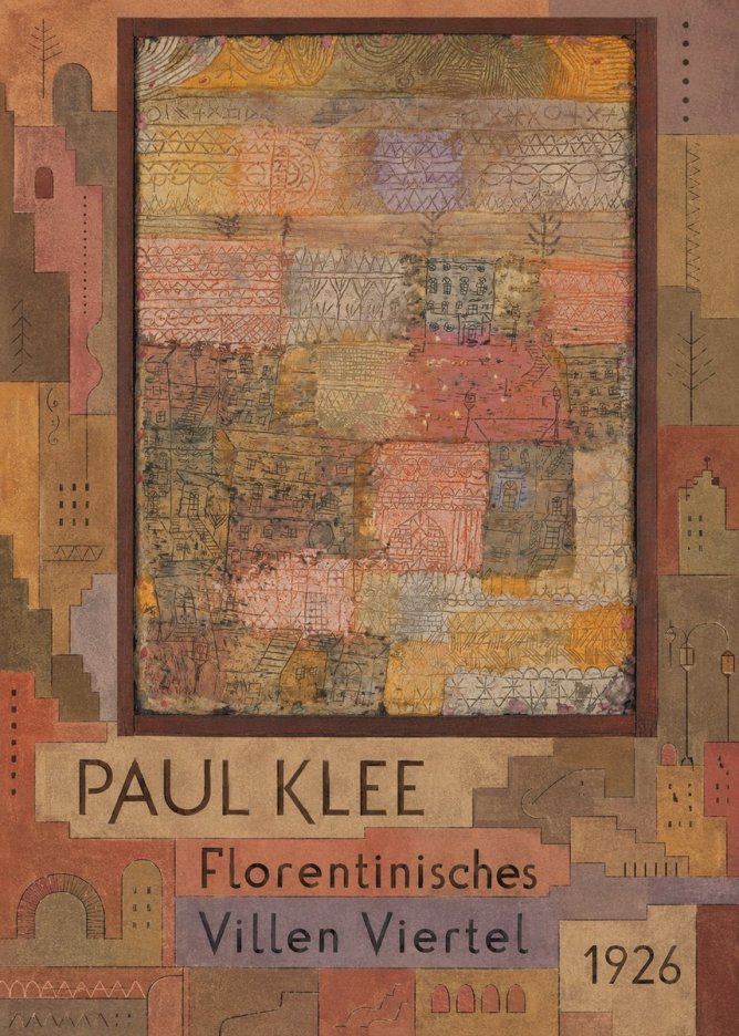 Paul Klee Florentinisches Villen Viertel No6 - Plakat