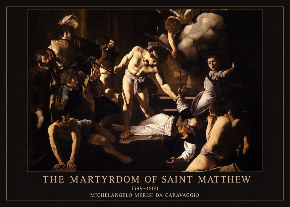 Michelangelo Merisi da Caravaggio The Martyrdom of Saint Matthew No6 - Plakat