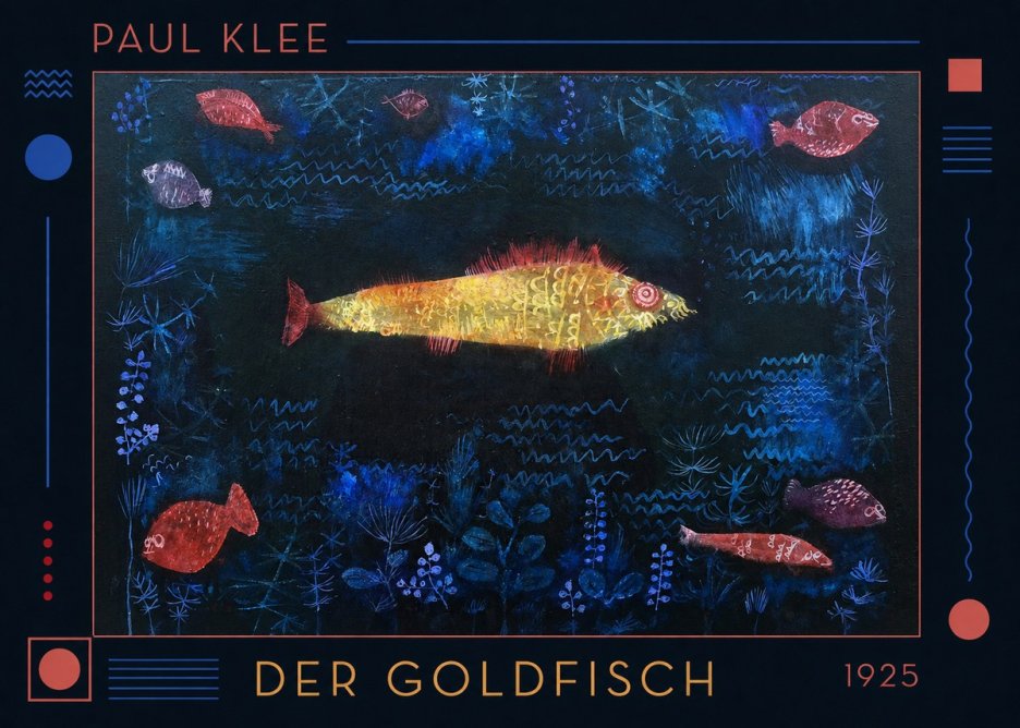 Paul Klee Der Goldfisch No1 - Plakat