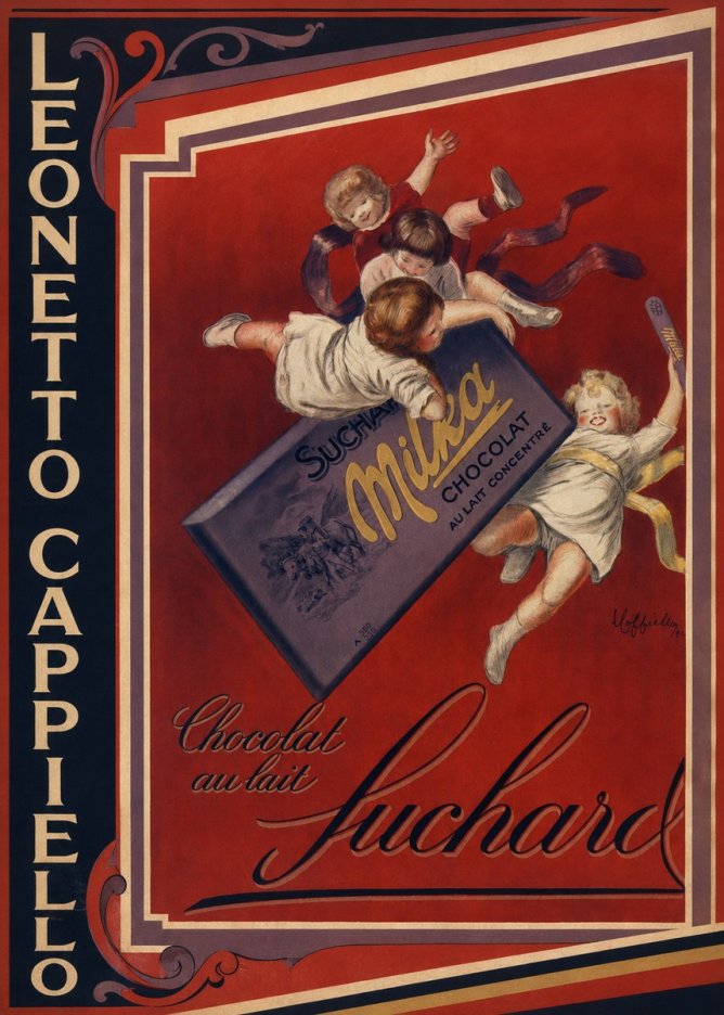 Leonetto Cappiello Suchard Milka Chocolat No2 - Plakat