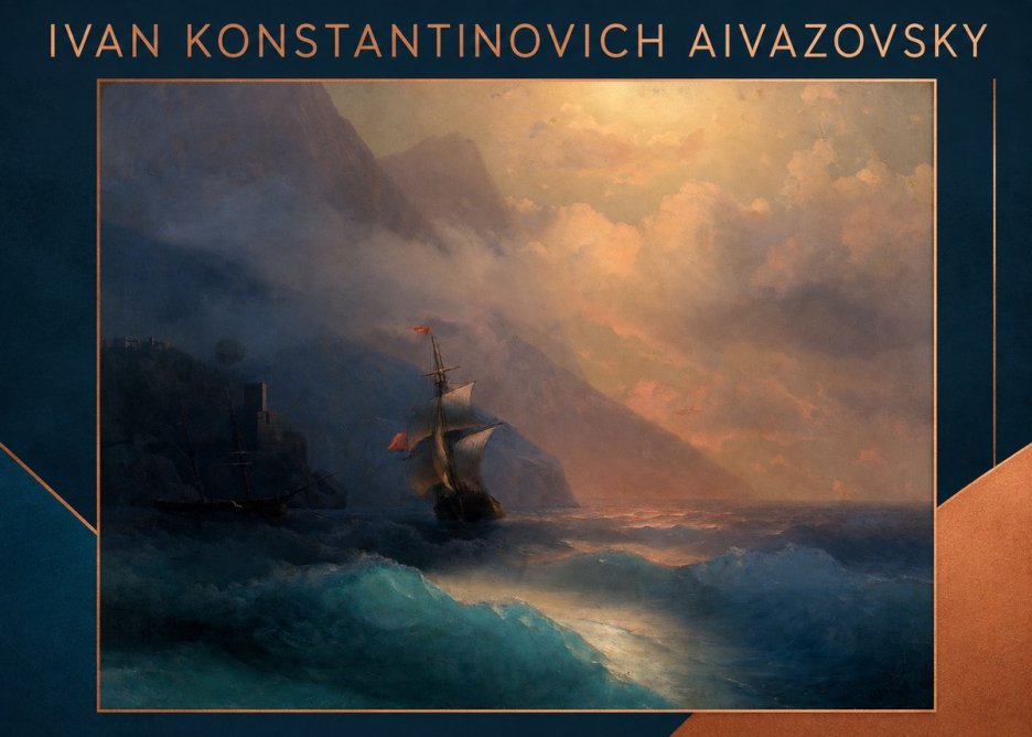 Ivan Konstantinovich Aivazovsky Storm at Sea No3 - Plakat