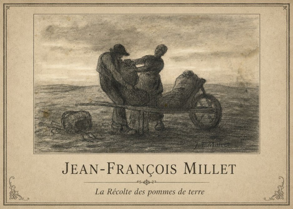 Jean-François Millet La Récolte Des Pommes De Terre No1 - Plakat