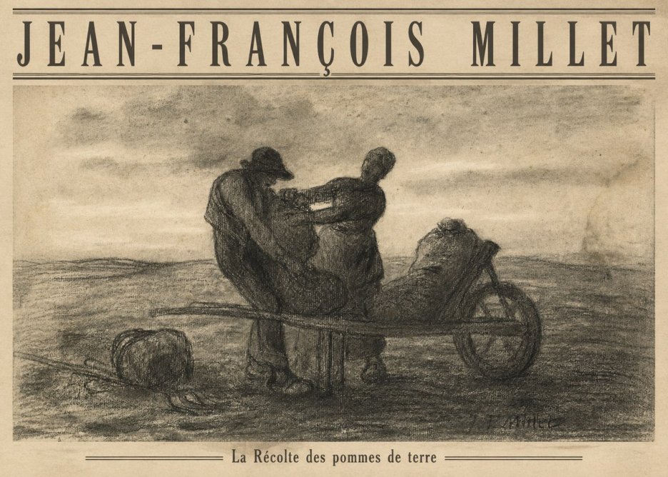 Jean-François Millet La Récolte Des Pommes De Terre No4 - Plakat