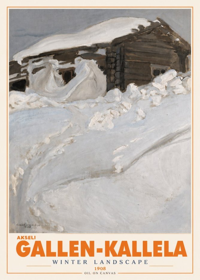 Akseli Gallen-Kallela Winter Landscape II No3 - Plakat