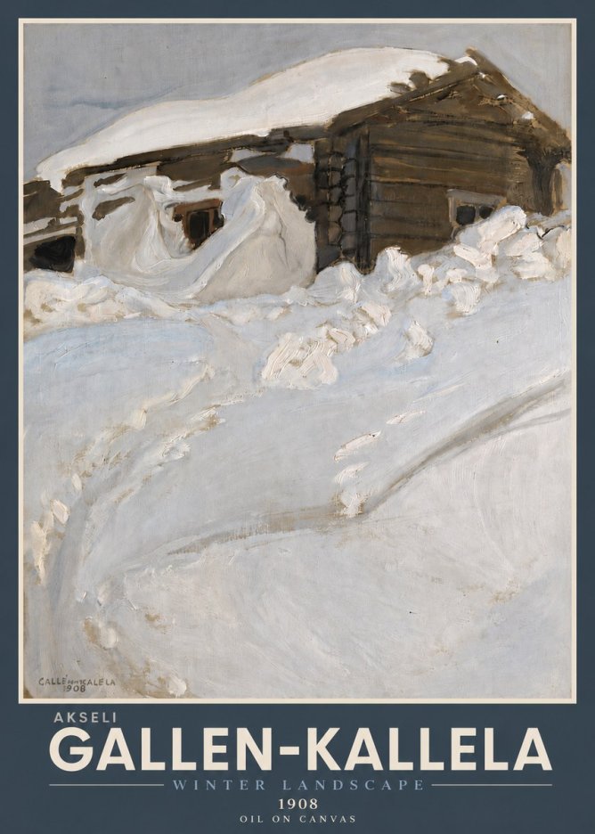 Akseli Gallen-Kallela Winter Landscape II No4 - Plakat