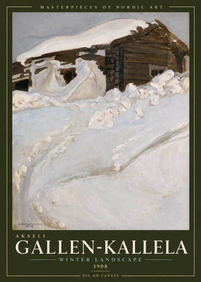 Akseli Gallen-Kallela Winter Landscape II No5 - Plakat