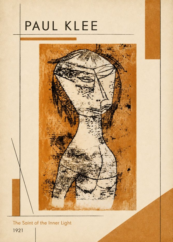 Paul Klee Die Heilige Vom Innern Licht No6 - Plakat