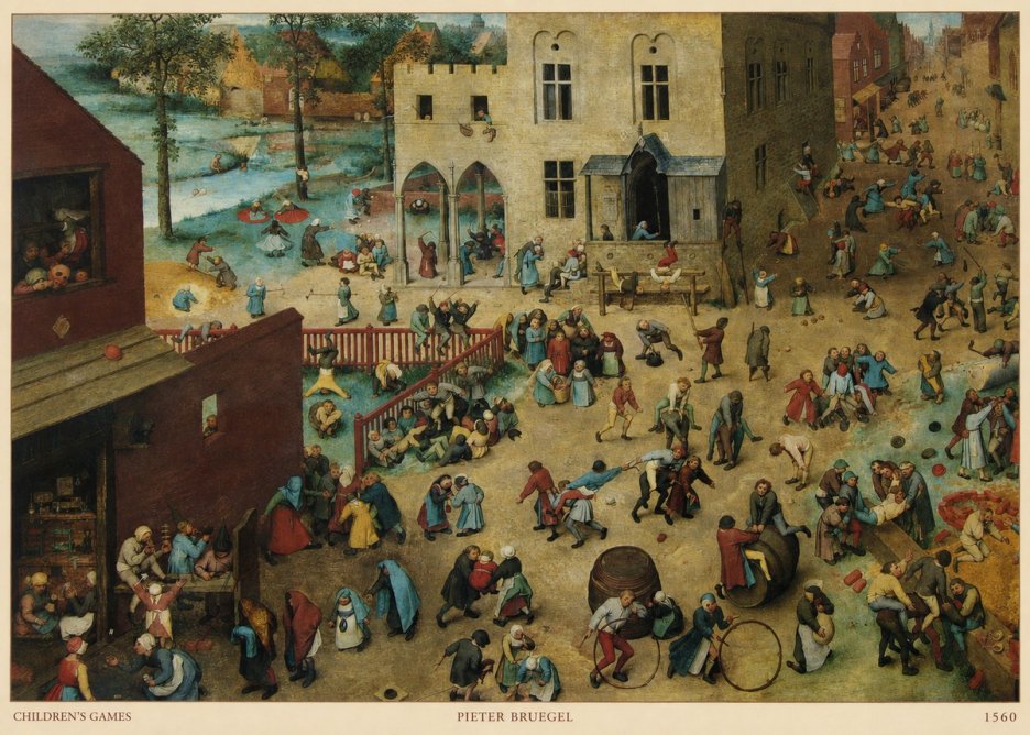 Pieter Bruegel Children's Games III No5 - Plakat