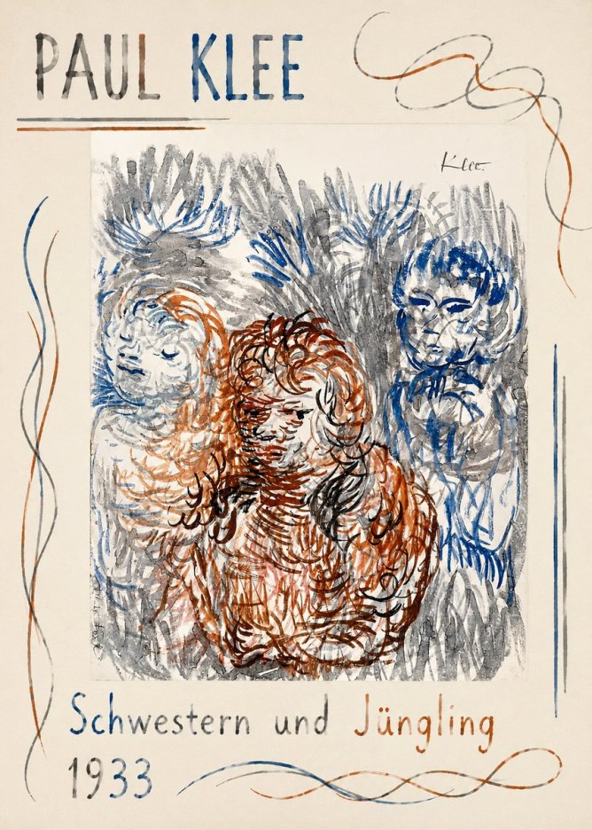 Paul Klee Schwestern Und Jüngling No1 - Plakat