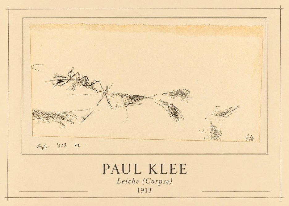 Paul Klee Leiche (Corpse) No1 - Plakat