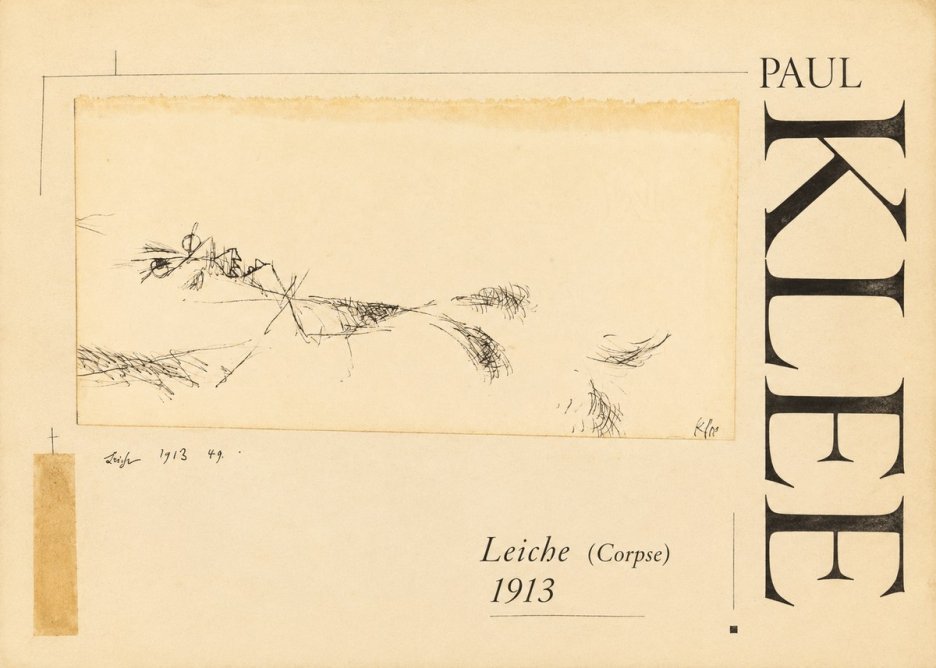 Paul Klee Leiche (Corpse) No3 - Plakat