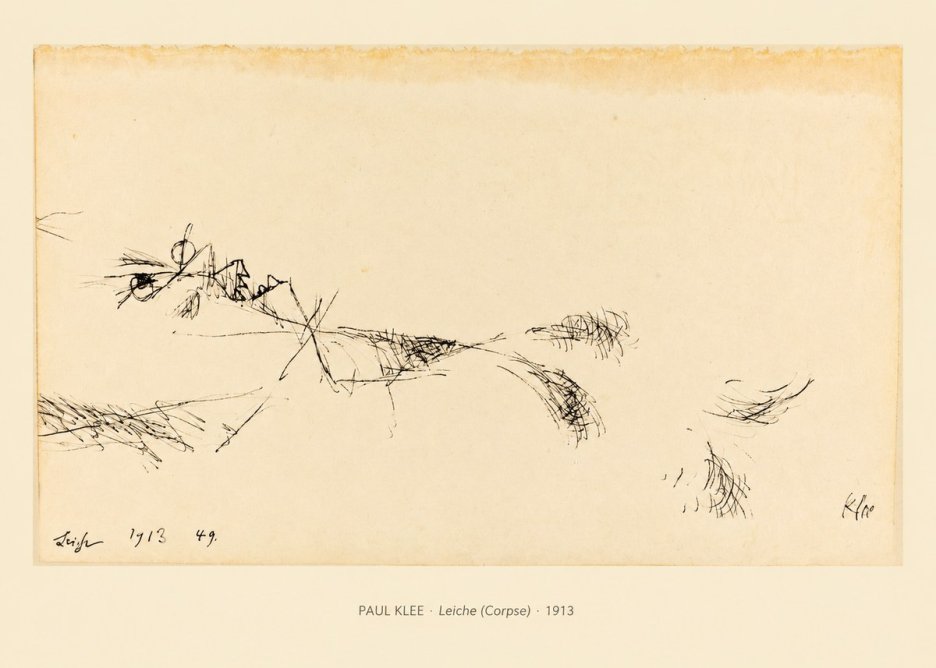 Paul Klee Leiche (Corpse) No6 - Plakat