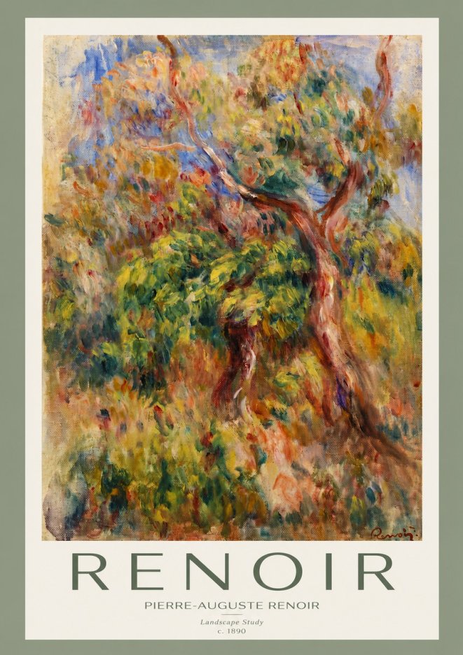 Renoir Landscape Study No2 - Plakat