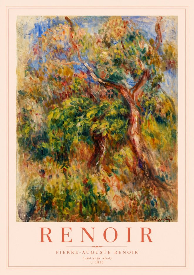 Renoir Landscape Study No6 - Plakat