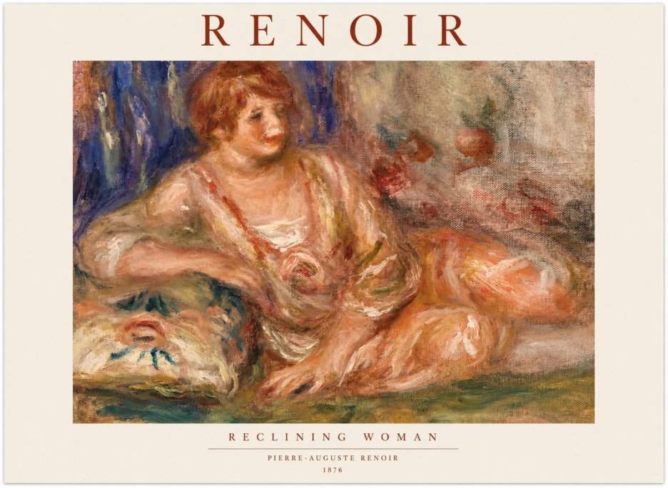 Renoir Reclining Woman No1 - Plakat