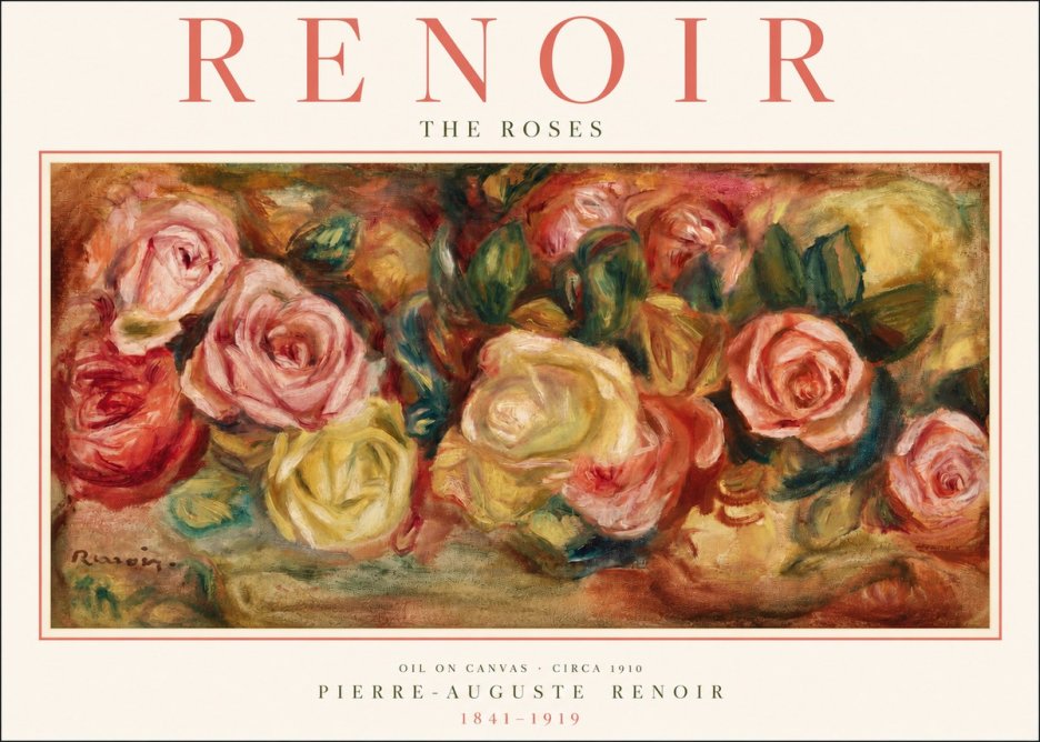 Renoir The Roses No2 - Plakat
