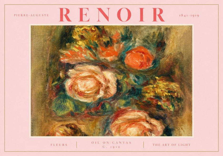 Renoir Fleurs No2 - Plakat