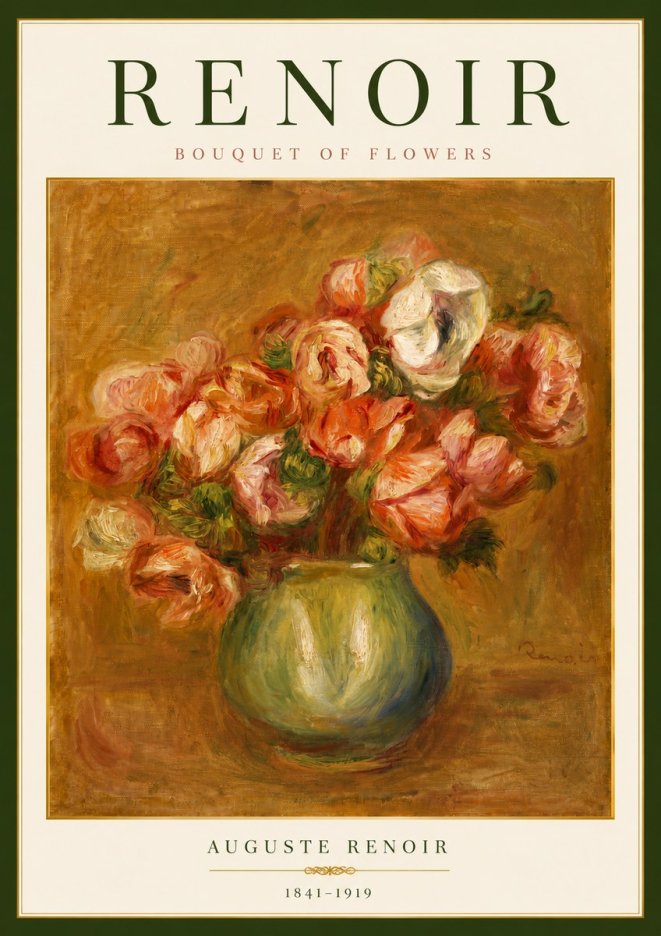 Renoir Bouquet of Flowers No6 - Plakat