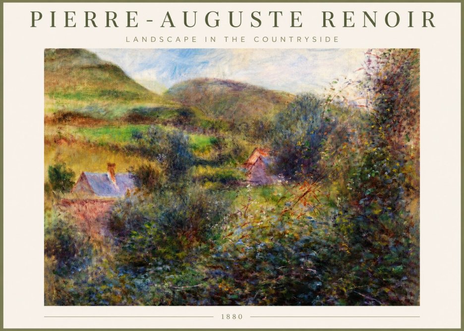 Renoir Landscape in the Countryside No3 - Plakat