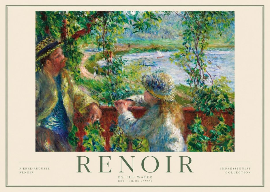 Renoir By the Water No2 - Plakat