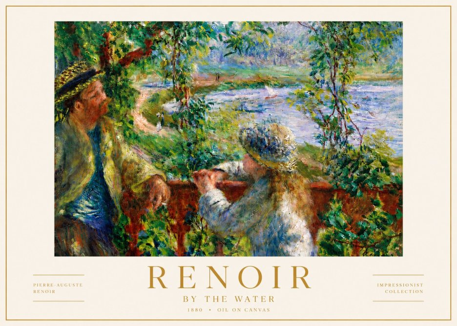 Renoir By the Water No5 - Plakat