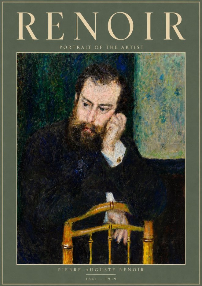 Renoir Portrait of the Artist No4 - Plakat