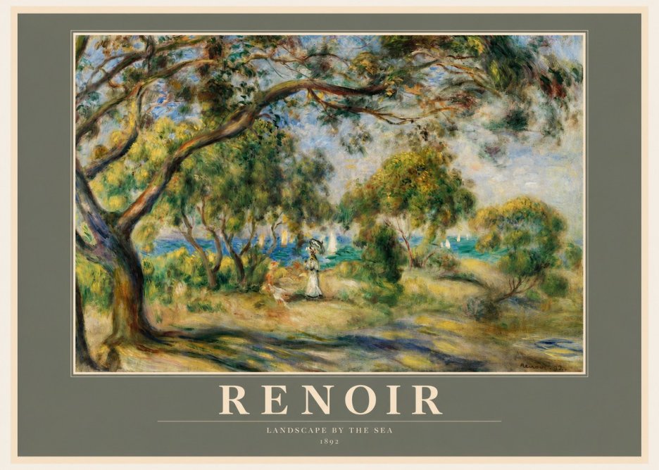 Renoir Landscape Near Cagnes IV No2 - Plakat