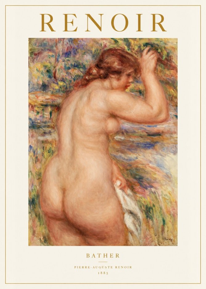 Renoir Bather No1 - Plakat