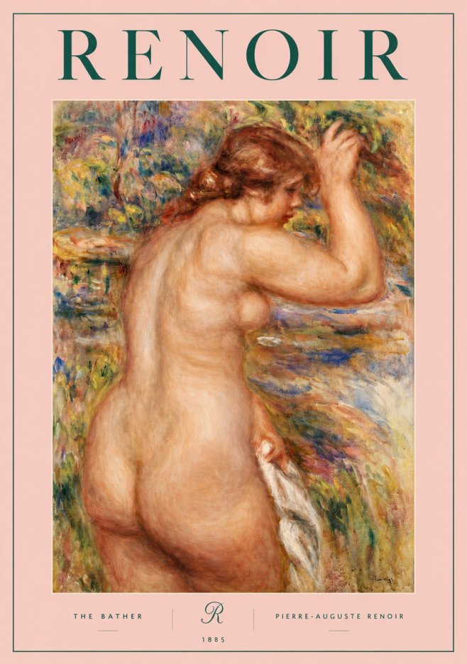 Renoir Bather No5 - Plakat