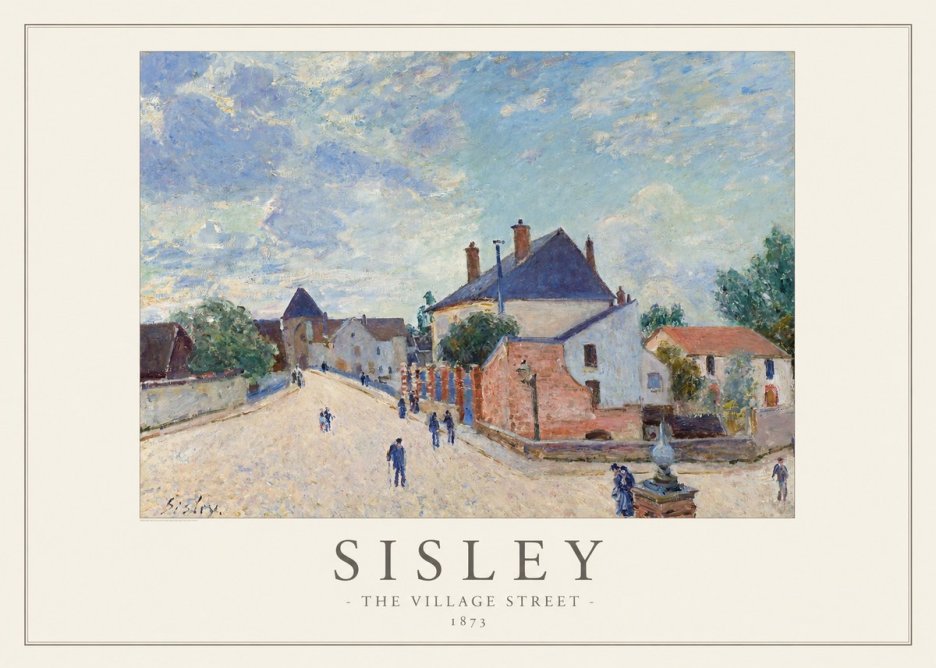 Sisley The Village Street No1 - Plakat