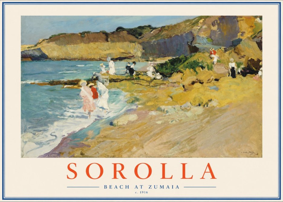 Sorolla Beach at Zumaia No2 - Plakat