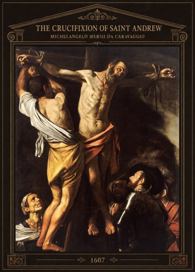 Michelangelo Merisi da Caravaggio The Crucifixion of Saint Andrew No3 - Plakat