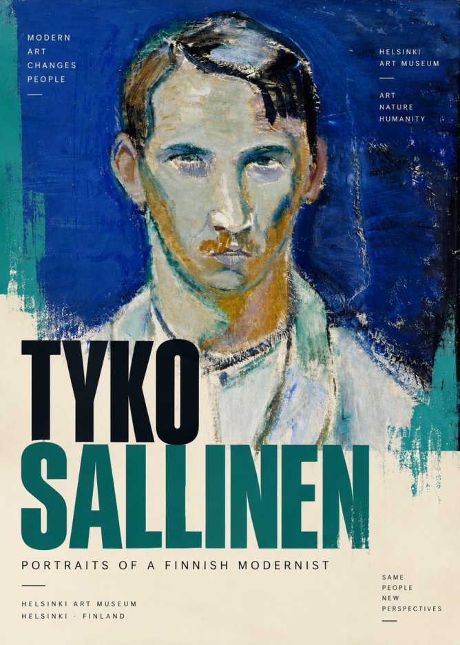 Tyko Sallinen Portrait of a Man IV No6 - Plakat