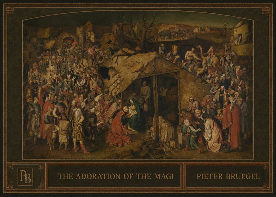 Pieter Bruegel The Adoration of the Magi No4 - Plakat