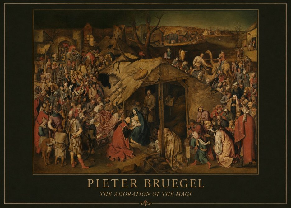 Pieter Bruegel The Adoration of the Magi No6 - Plakat