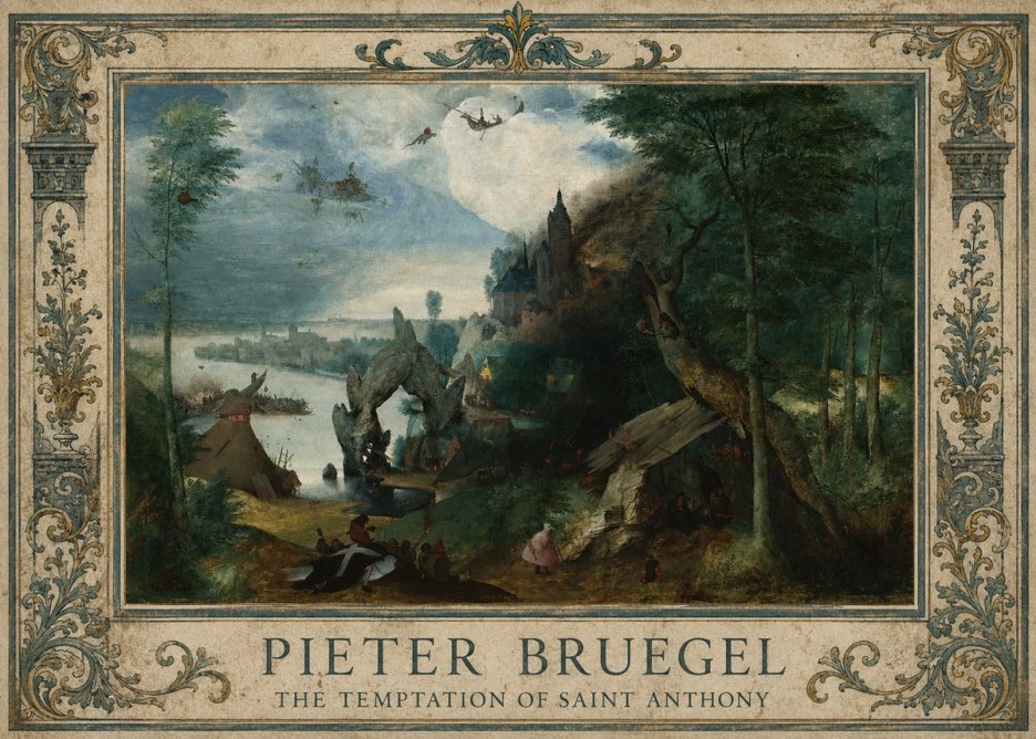 Pieter Bruegel The Temptation of Saint Anthony No1 - Plakat