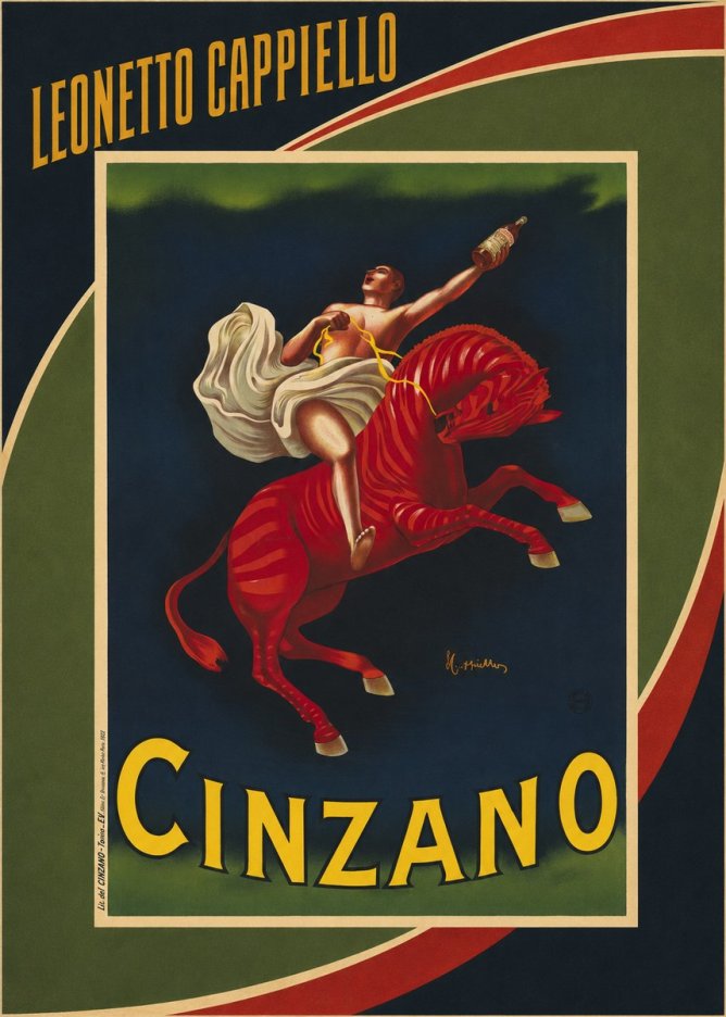 Leonetto Cappiello Cinzano No3 - Plakat