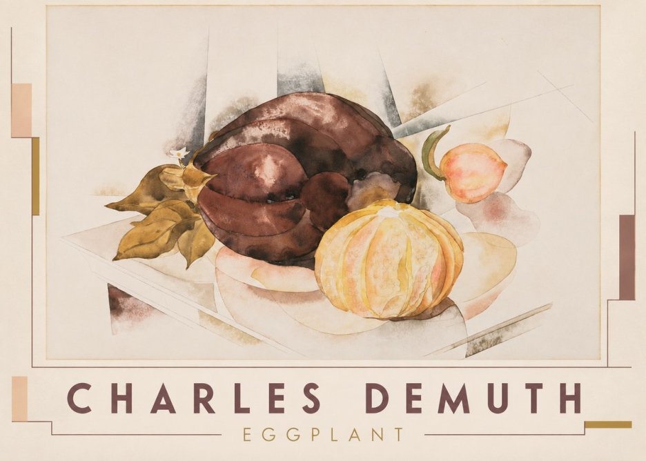 Charles Demuth Eggplant No3 - Plakat
